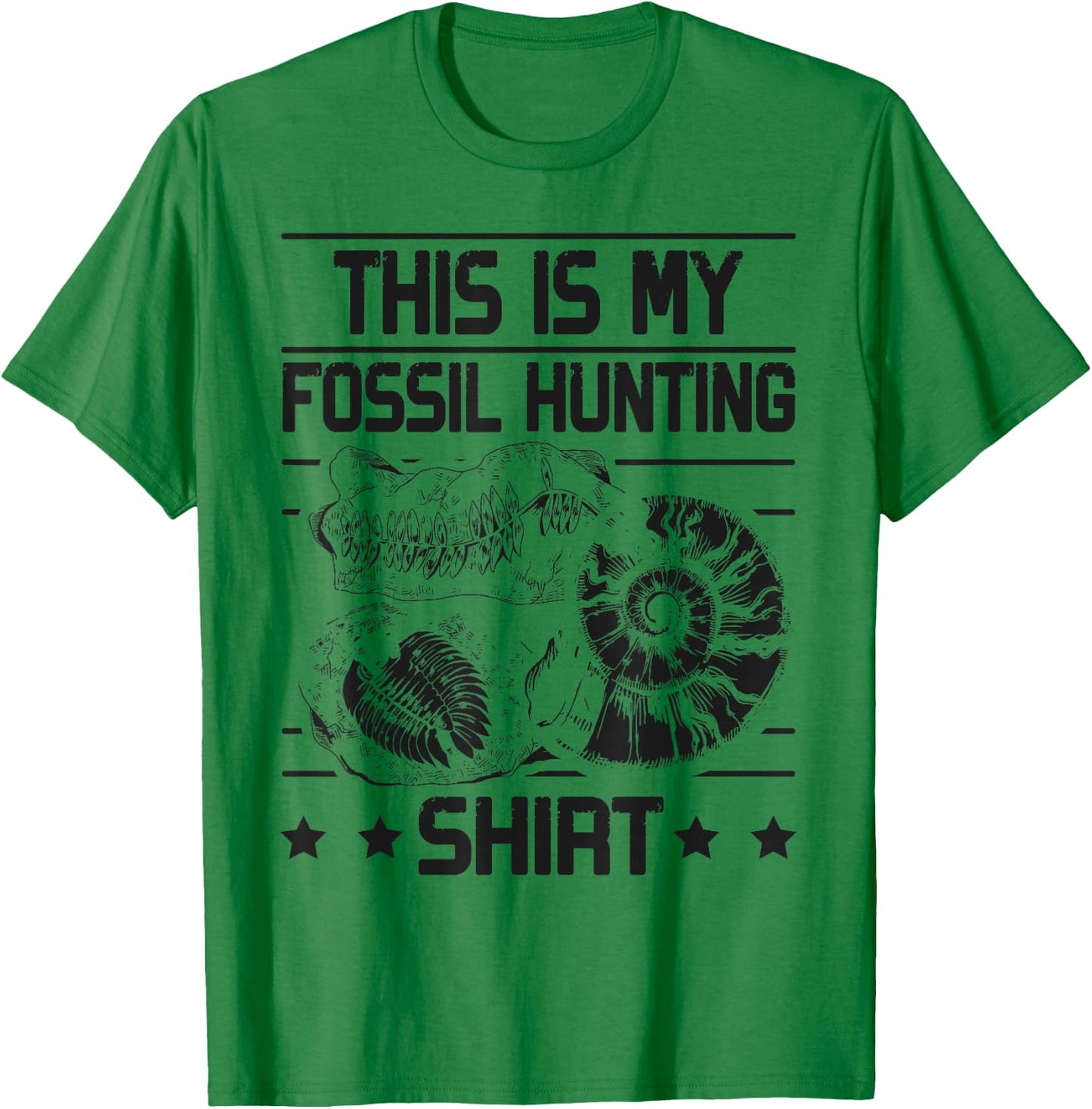 This Is My Fossil Hunting T-Shirt - T-Shirt | Irish Green