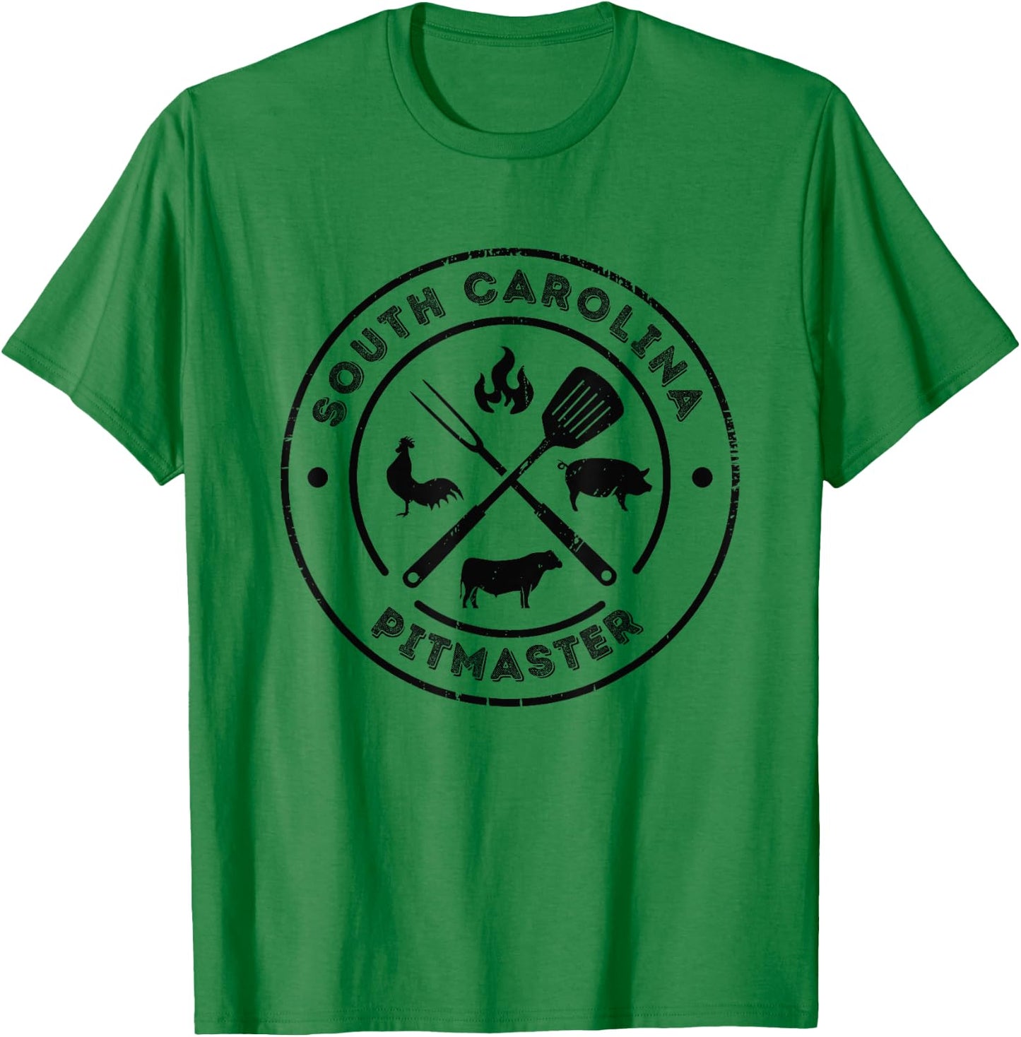 SOUTH CAROLINA Pitmaster BBQ Smoker Grilling Barbeque Master T-Shirt - T-Shirt | Irish Green