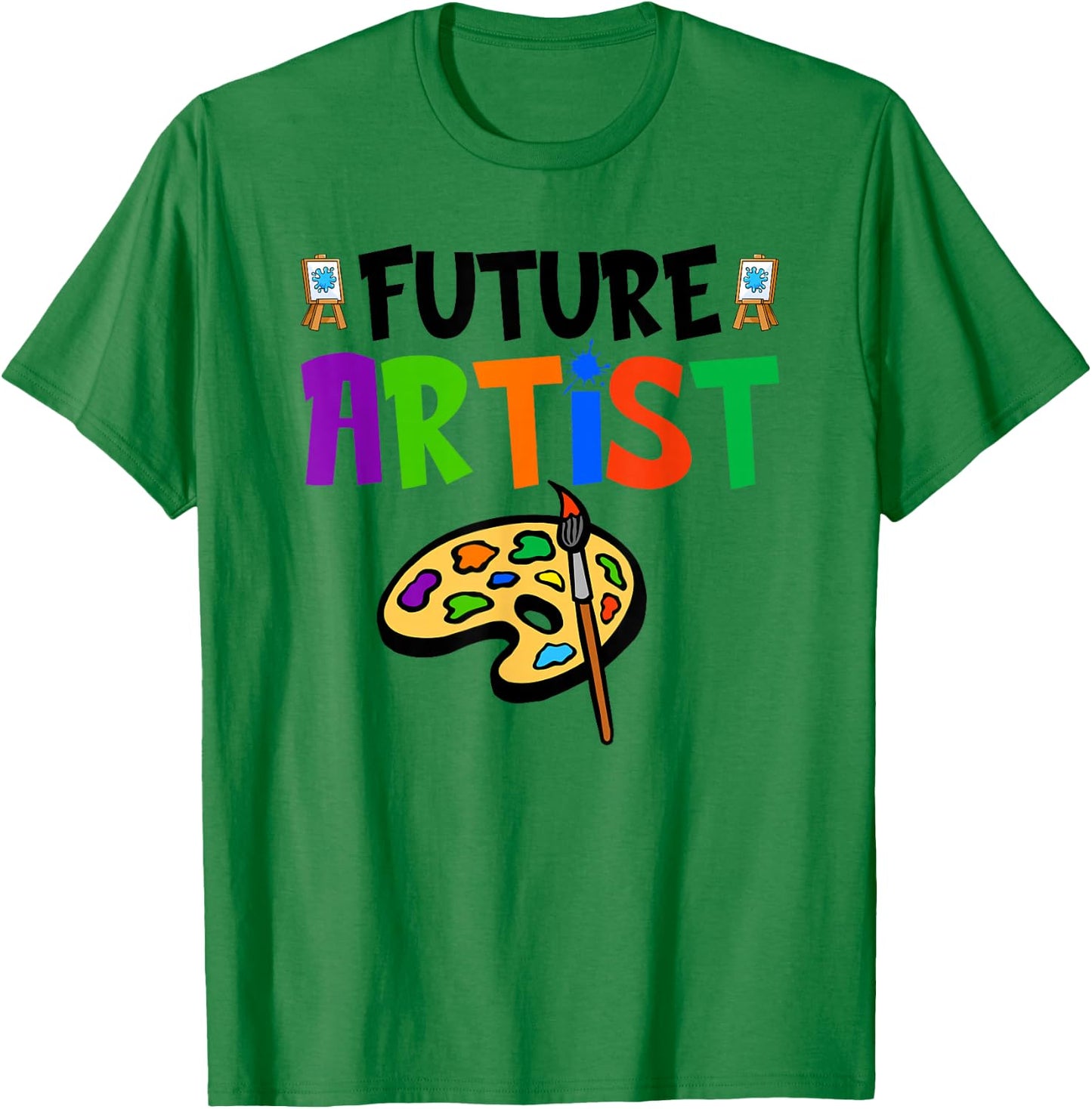 Future Artist, Colorful Painter Artist Kids T-Shirt - T-Shirt | Irish Green