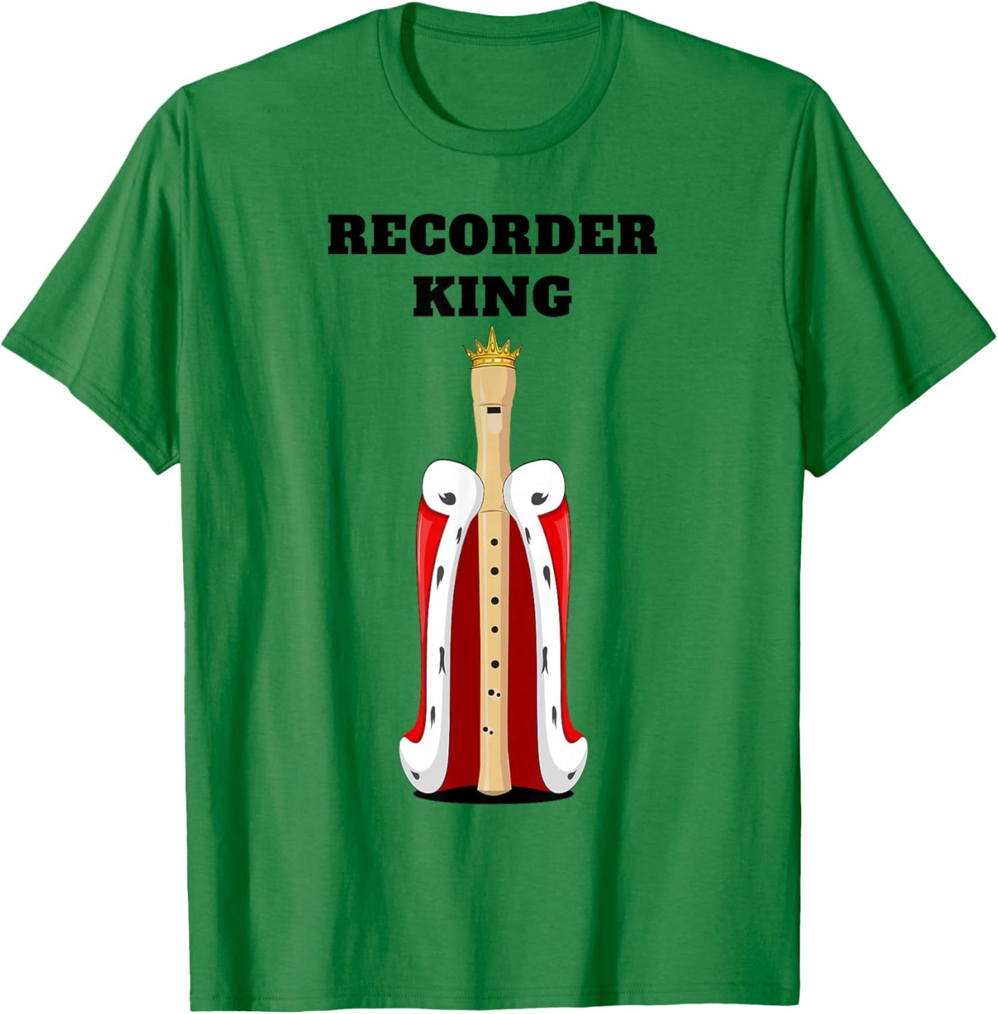 Recorder King | Boys Recorder Design | Recorder T-Shirt - T-Shirt | Irish Green