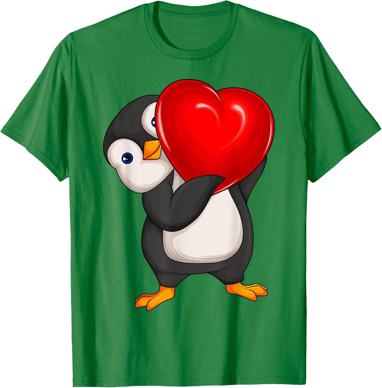 Penguin Women Girl Kids T-Shirt - T-Shirt | Irish Green