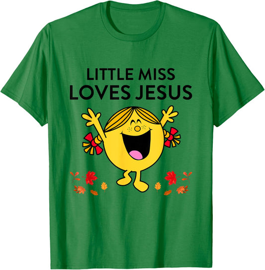 Little Miss Love Jesus Autumn Quote T-Shirt - T-Shirt | Irish Green