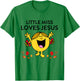 Little Miss Love Jesus Autumn Quote T-Shirt - T-Shirt | Irish Green