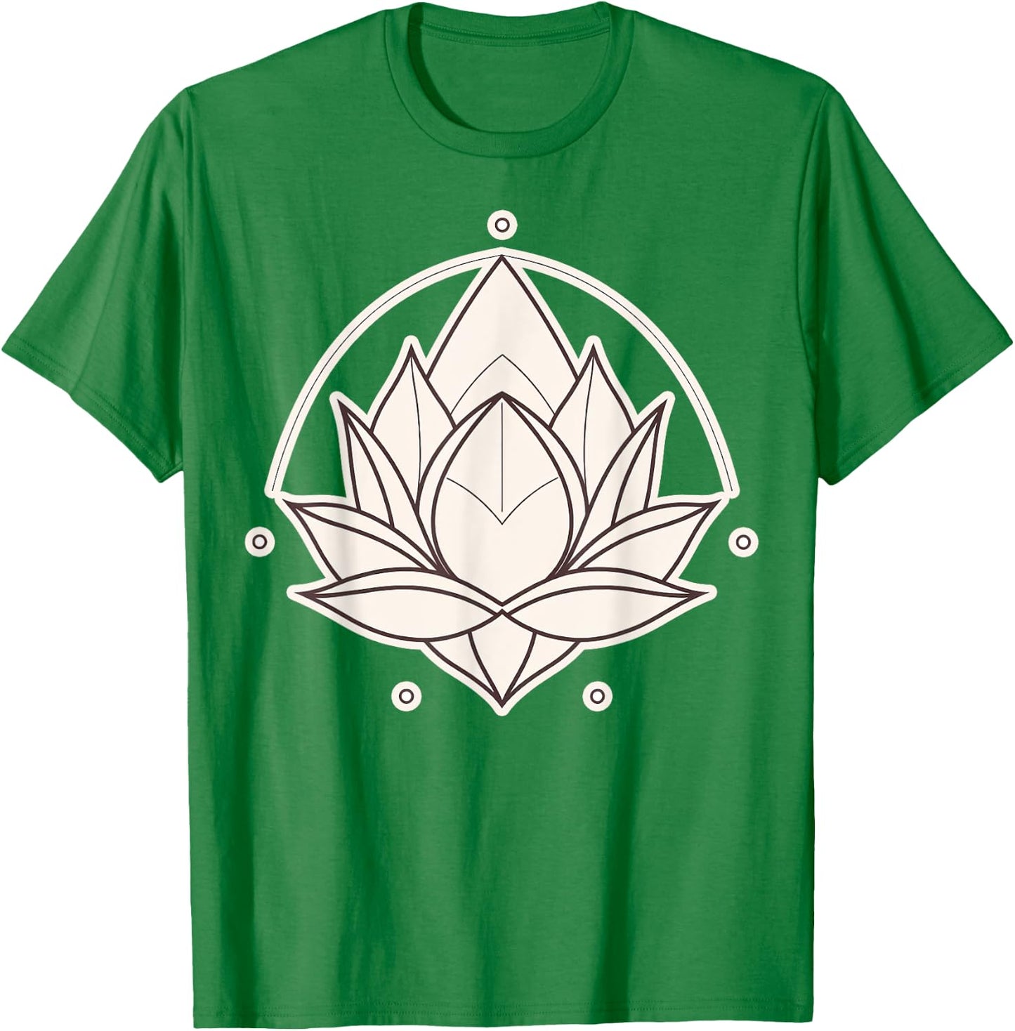 Spiritual Zen Lotus Flowers on simple Lotus Flower T-Shirt - T-Shirt | Irish Green