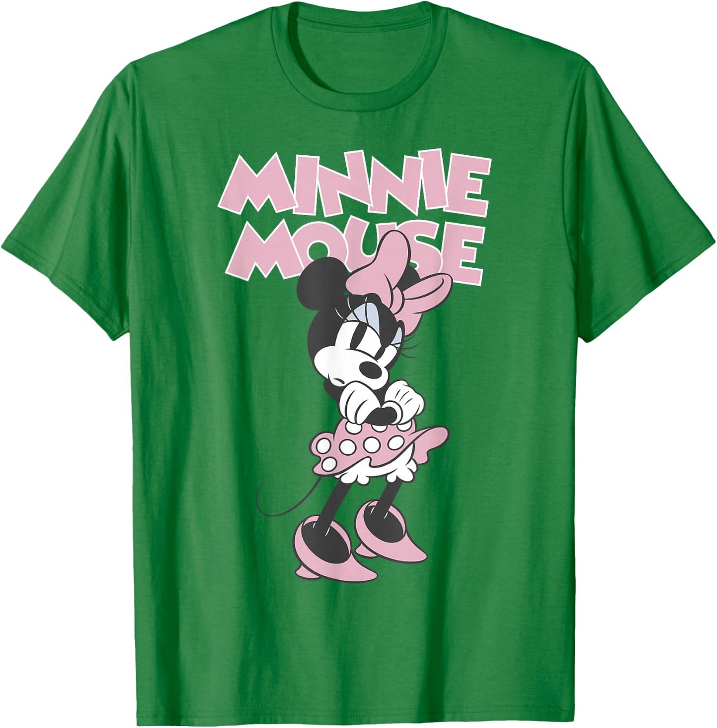 Disney Minnie Mouse Sassy Attitude Classic Vintage Logo T-Shirt - T-Shirt | Irish Green