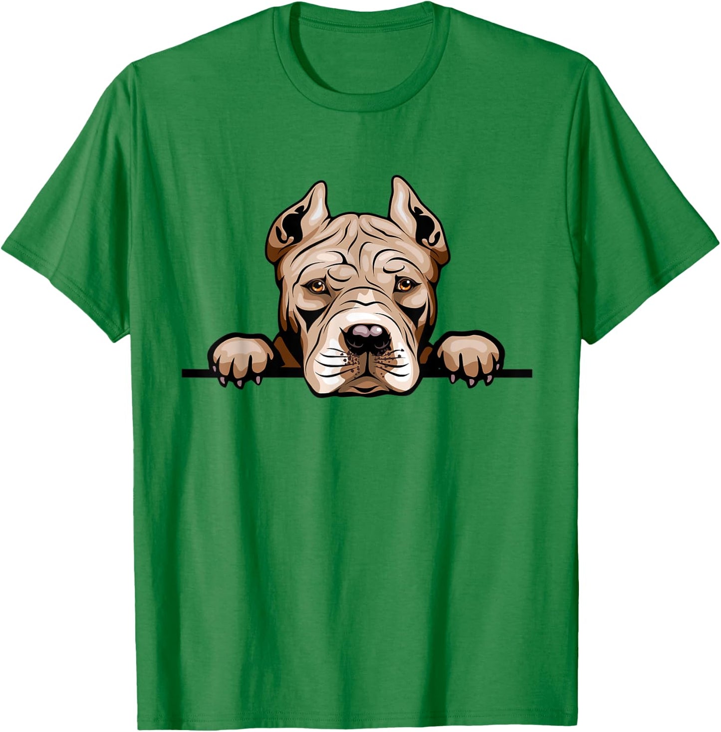 Pit Bull Dog Breed Popping Up Fun Pit Bull Owner T-Shirt - T-Shirt | Irish Green