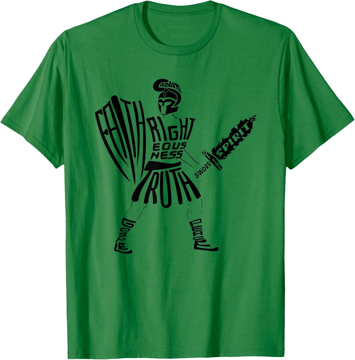 Armor Of God, Belt of Truth, Sword of the Spirit T-Shirt - T-Shirt | Irish Green