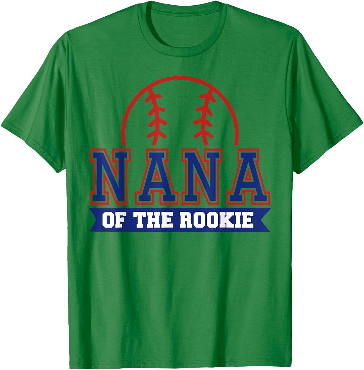 Nana of Rookie 1st Birthday Baseball Theme Matching Party T-Shirt - T-Shirt | Irish Green
