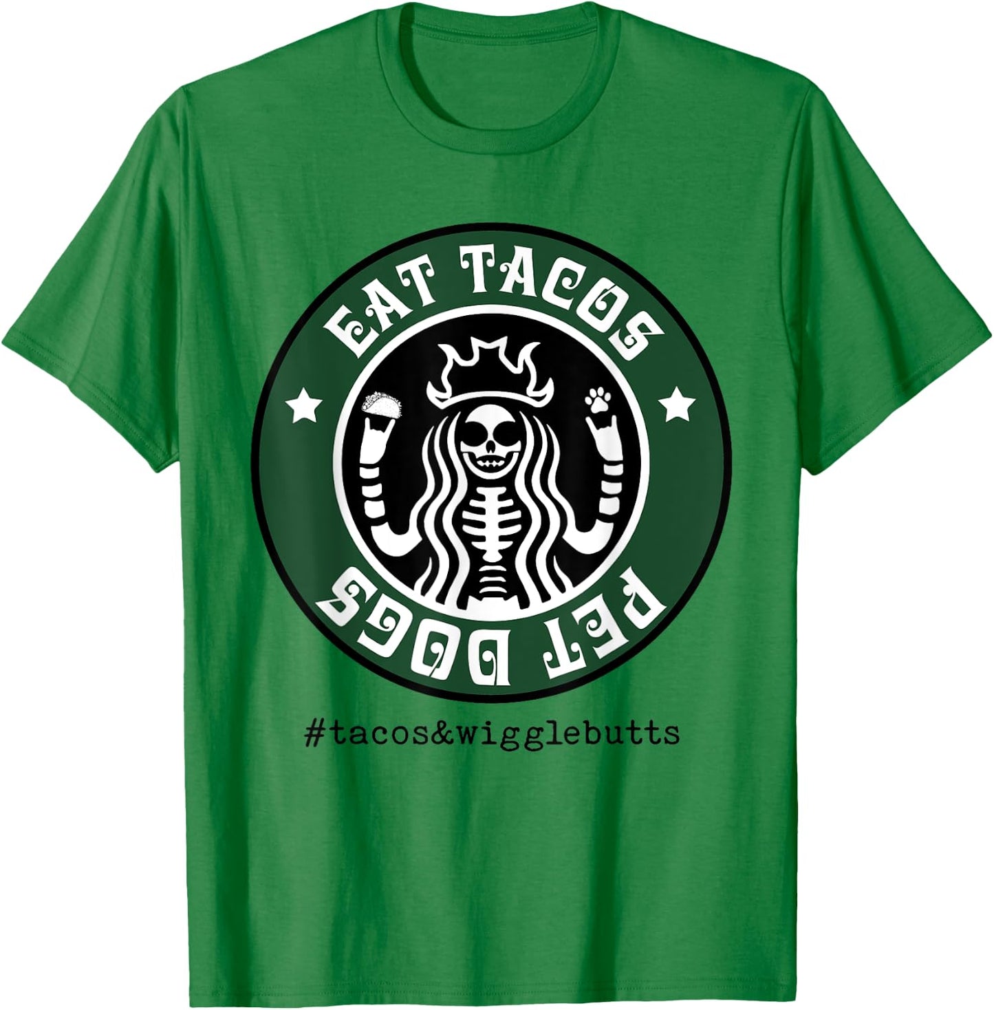 Eat Tacos Pet Dogs T-Shirt - T-Shirt | Irish Green