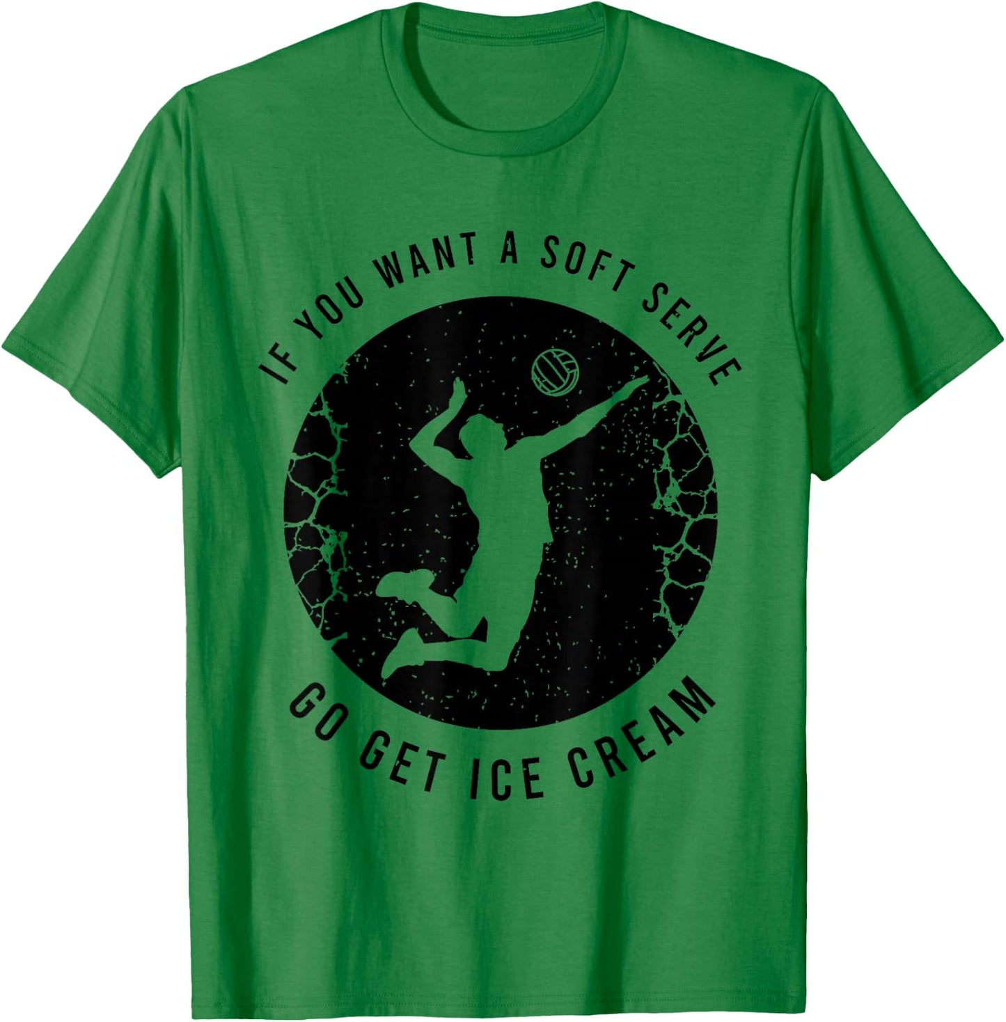 Funny Volleyball Proverb For A Volleyball Player T-Shirt - T-Shirt | Irish Green