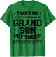 That's My Grandson Baseball Poppy Of A Baseball Player T-Shirt - T-Shirt | Irish Green