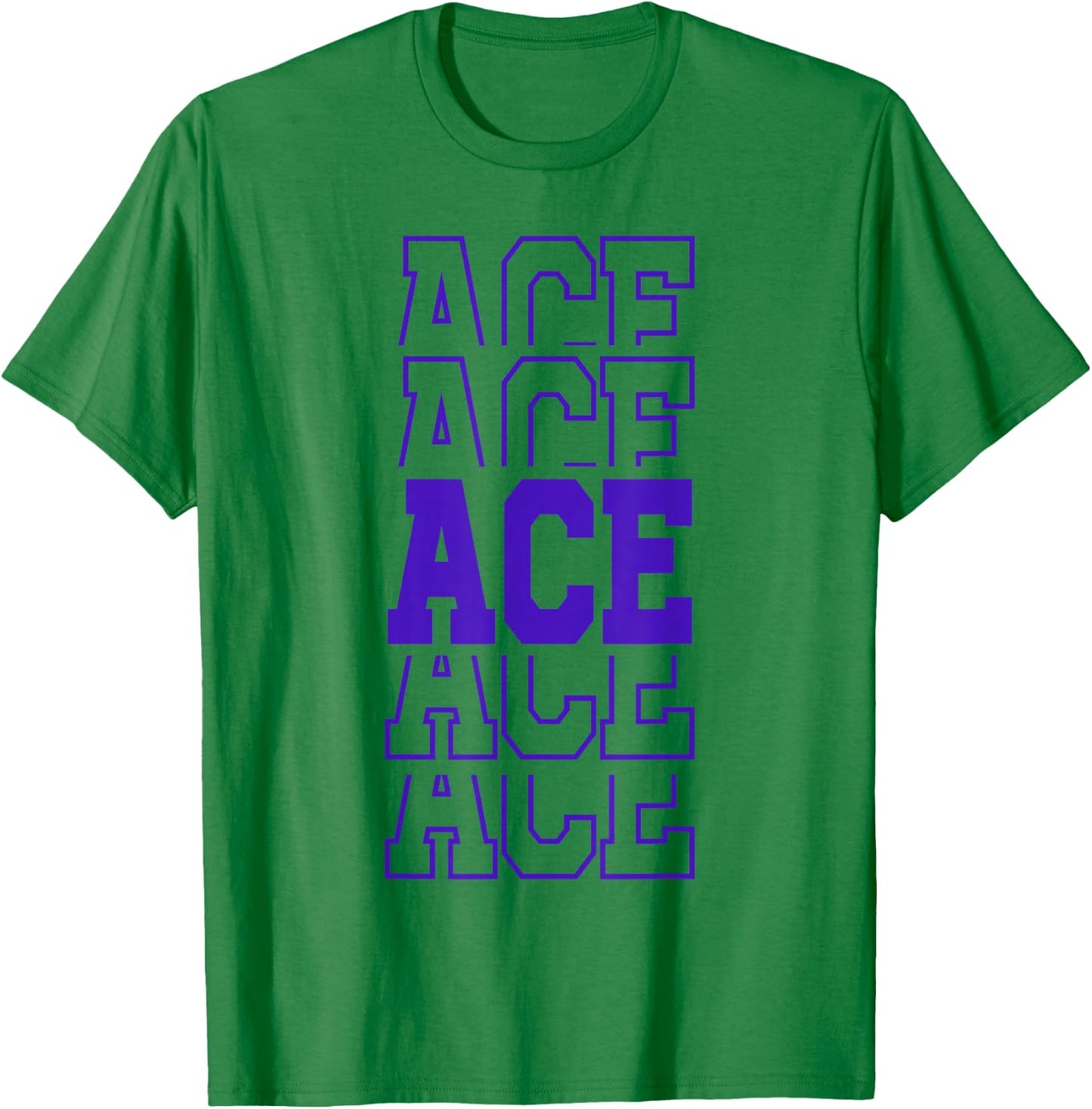 Cute Personalized Ace Birthday Matching Family T-Shirt - T-Shirt | Irish Green