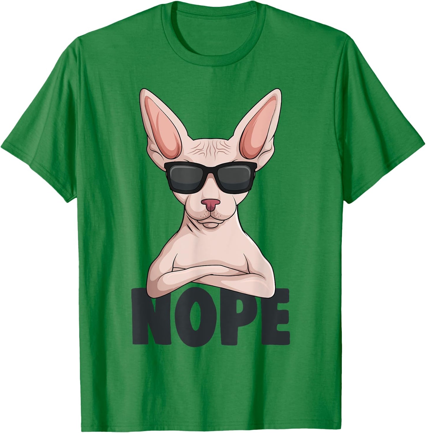 Sphynx Cat Sphinx Hairless Cat Women Girls Kids T-Shirt - T-Shirt | Irish Green