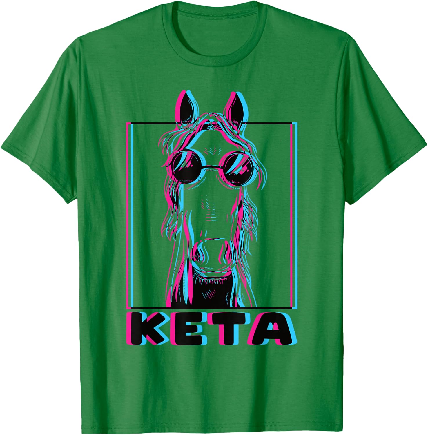 Funny Raver Animal Dj Party Festival Keta T-Shirt - T-Shirt | Irish Green