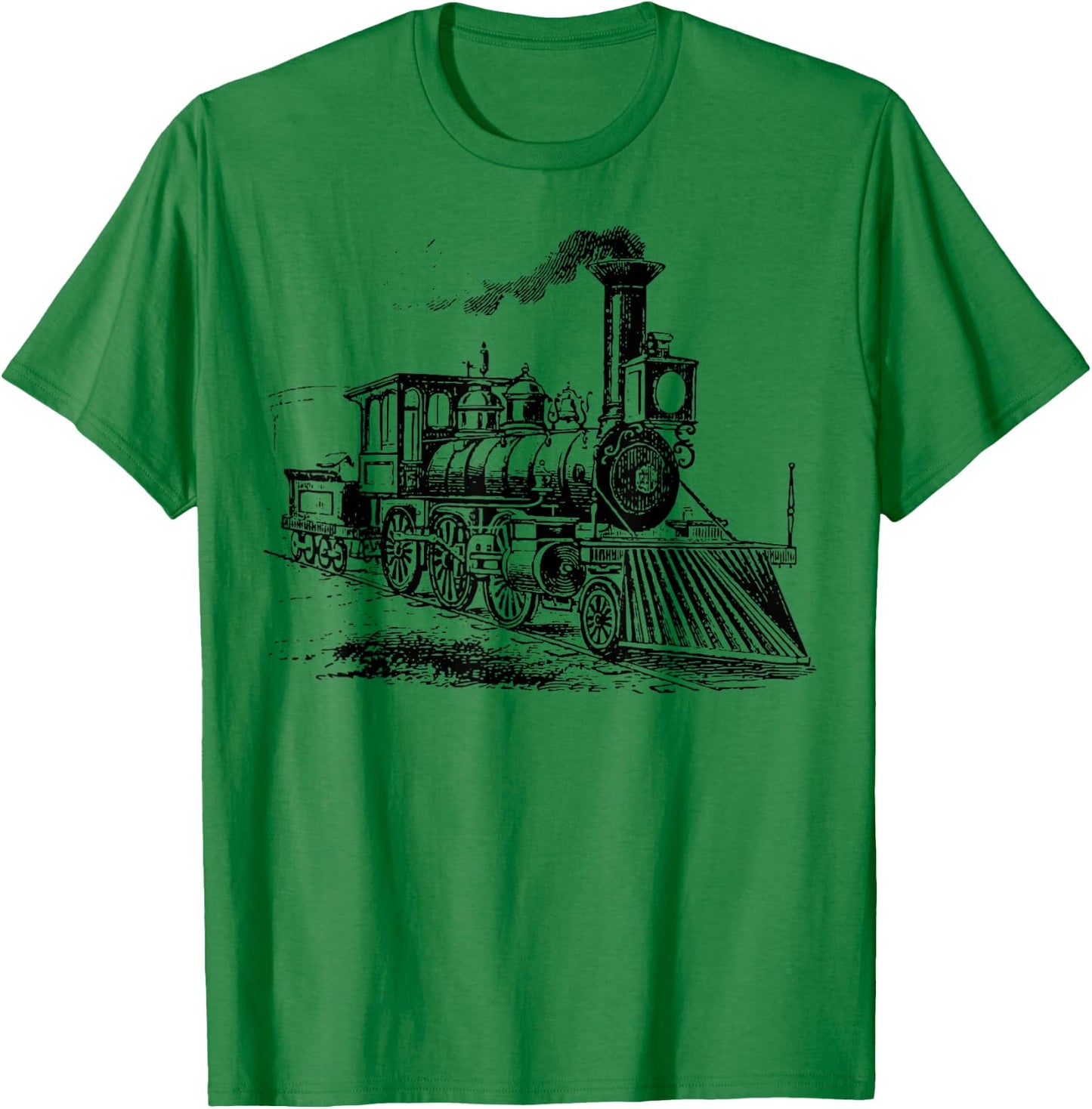 Sheldon Retro Vintage Train Steam Locomotive History Teacher Women Girls Kids T-Shirt - T-Shirt | Irish Green