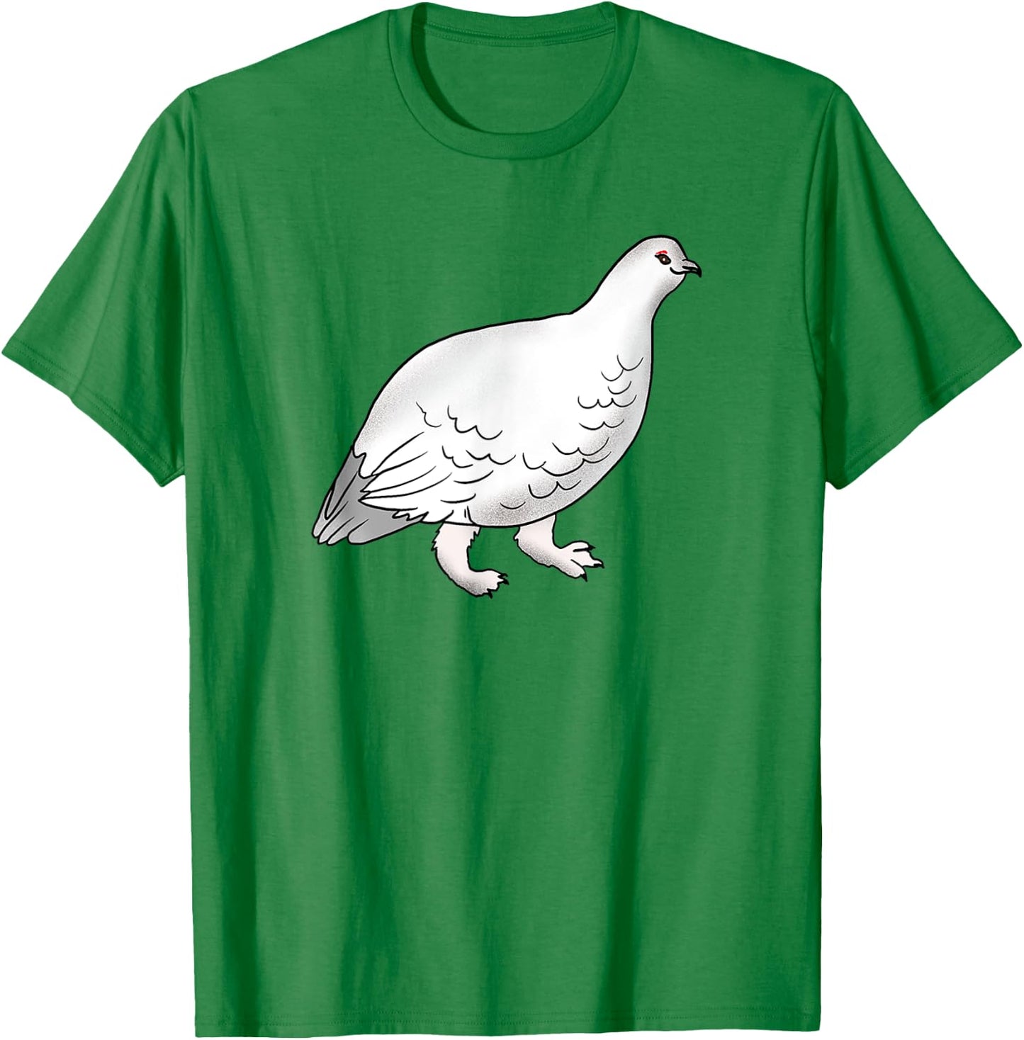 Kids Youth Teens Arctic Bird Rock Ptarmigan for Birds Lover T-Shirt - T-Shirt | Irish Green
