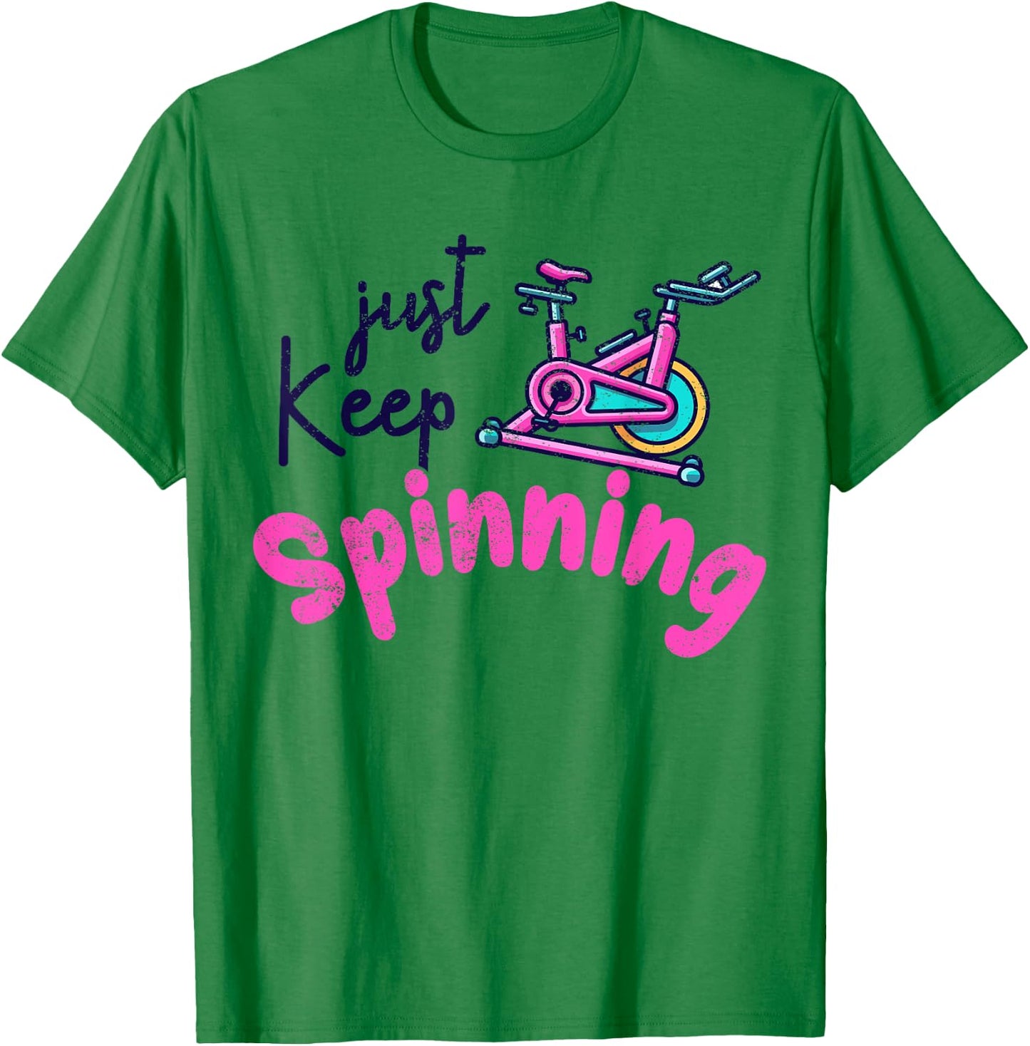 Spinning Class Indoor Rhythmic Cycling Spin Bike Workout T-Shirt - T-Shirt | Irish Green