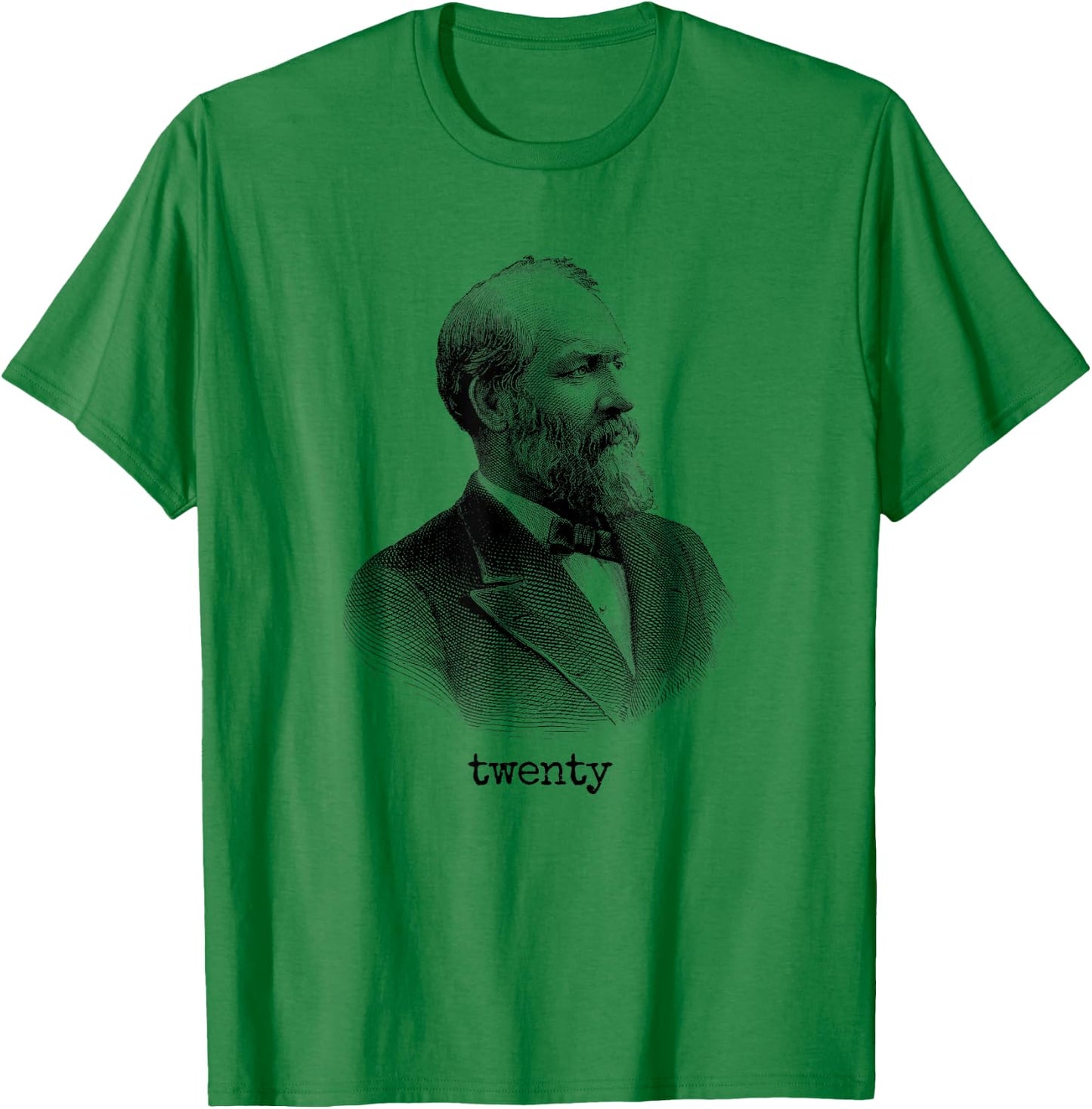 James Garfield 20th President USA T-Shirt - T-Shirt | Irish Green