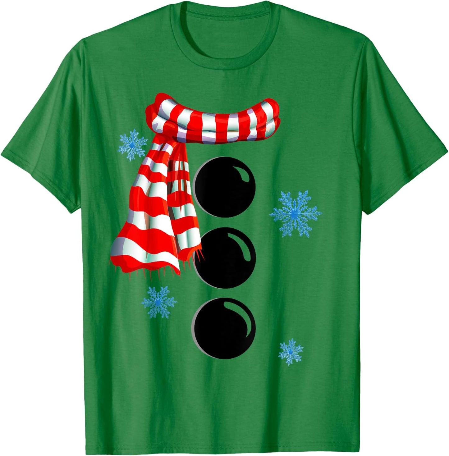 Snowflake Snowman Costumes Christmas Family Matching Kids T-Shirt - T-Shirt | Irish Green