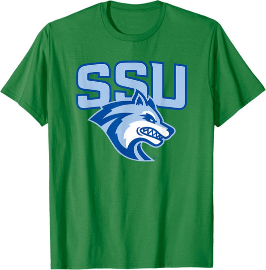 Sonoma State University Seawolves SSU Seawolf T-Shirt - T-Shirt | Irish Green
