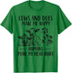 Cows And Dogs Make Me Happy Humans Make My Head Hurt T-Shirt - T-Shirt | Irish Green