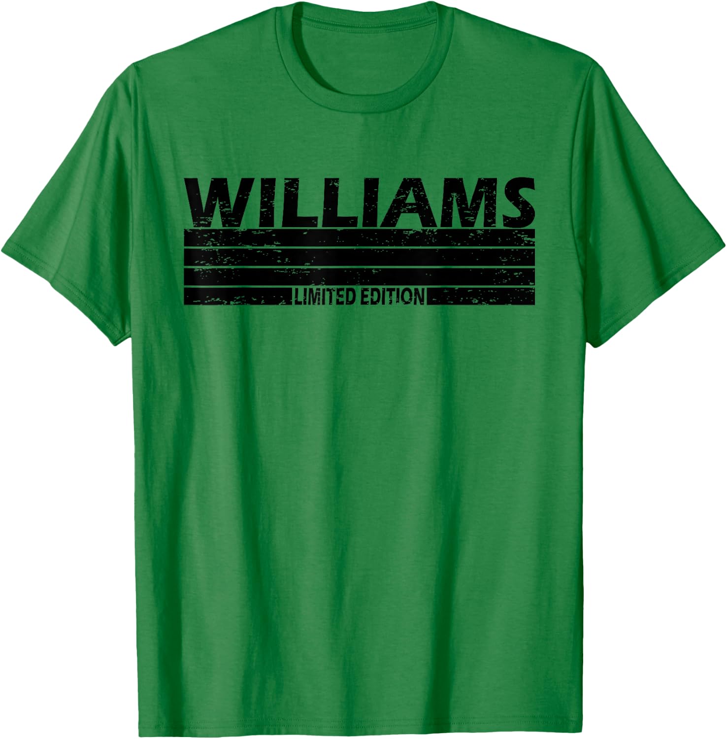 Williams Surname Limited Edition Retro Vintage Style Sunset T-Shirt - T-Shirt | Irish Green
