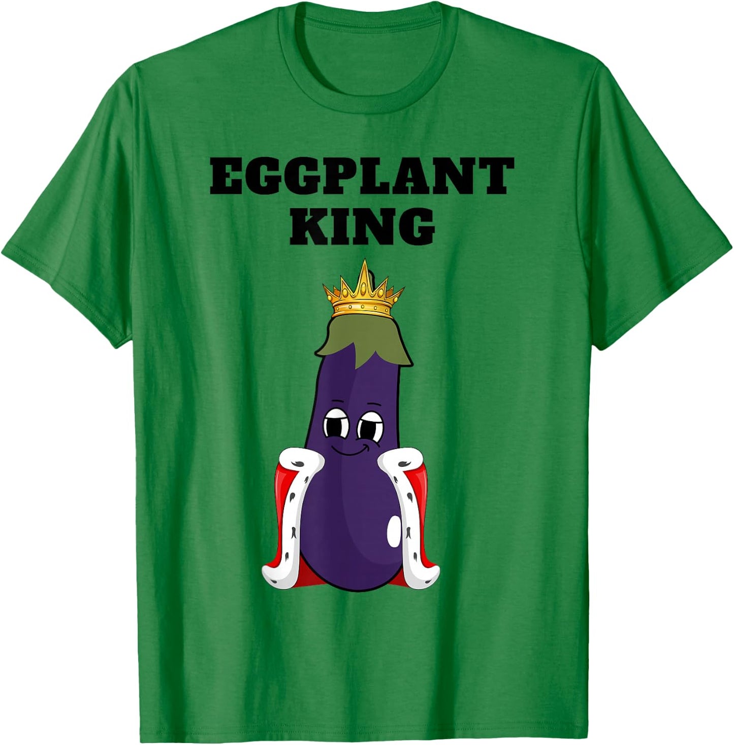 Eggplant King | Boys Eggplant Lover Design | Eggplant T-Shirt - T-Shirt | Irish Green