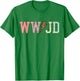WWJD What Would Jesus Do Christian Bible Faith Vintage Cute T-Shirt - T-Shirt | Irish Green