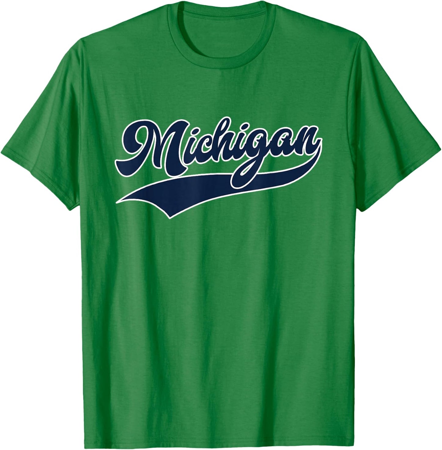 Graphic Apparel Co. - Michigan Retro Classic - Kids - White - Short Sleeve - Small T-Shirt - T-Shirt | Irish Green
