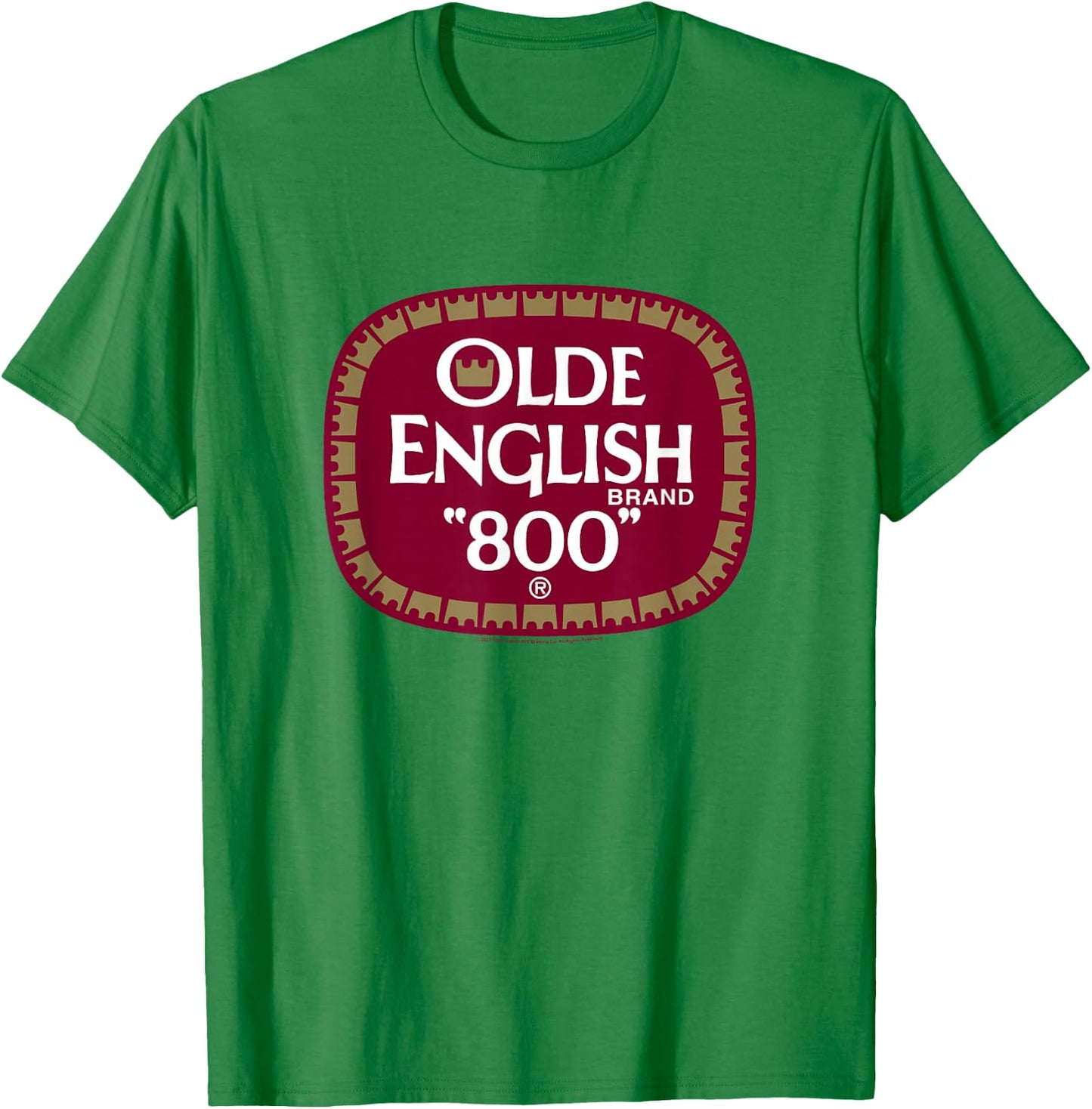 Coors Brewing Company Olde English Brand 800 Chest Logo T-Shirt - T-Shirt | Irish Green