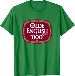 Coors Brewing Company Olde English Brand 800 Chest Logo T-Shirt - T-Shirt | Irish Green