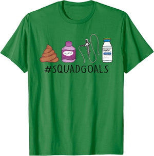 GI Endo Squad Goals Funny GI Nurse Colonoscopy Endoscopy RN T-Shirt - T-Shirt | Irish Green