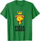 Pizza Queen Funny Pizza T-Shirt - T-Shirt | Irish Green