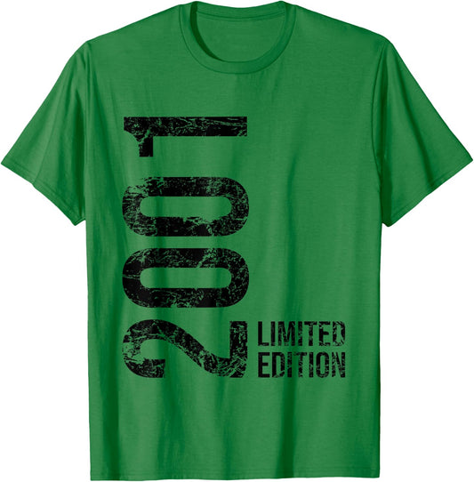 24th Birthday 24 Years Old Man Woman Vintage 2001 T-Shirt - T-Shirt | Irish Green