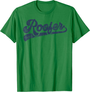 Roofer Cute Vintage Graphic T-Shirt - T-Shirt | Irish Green