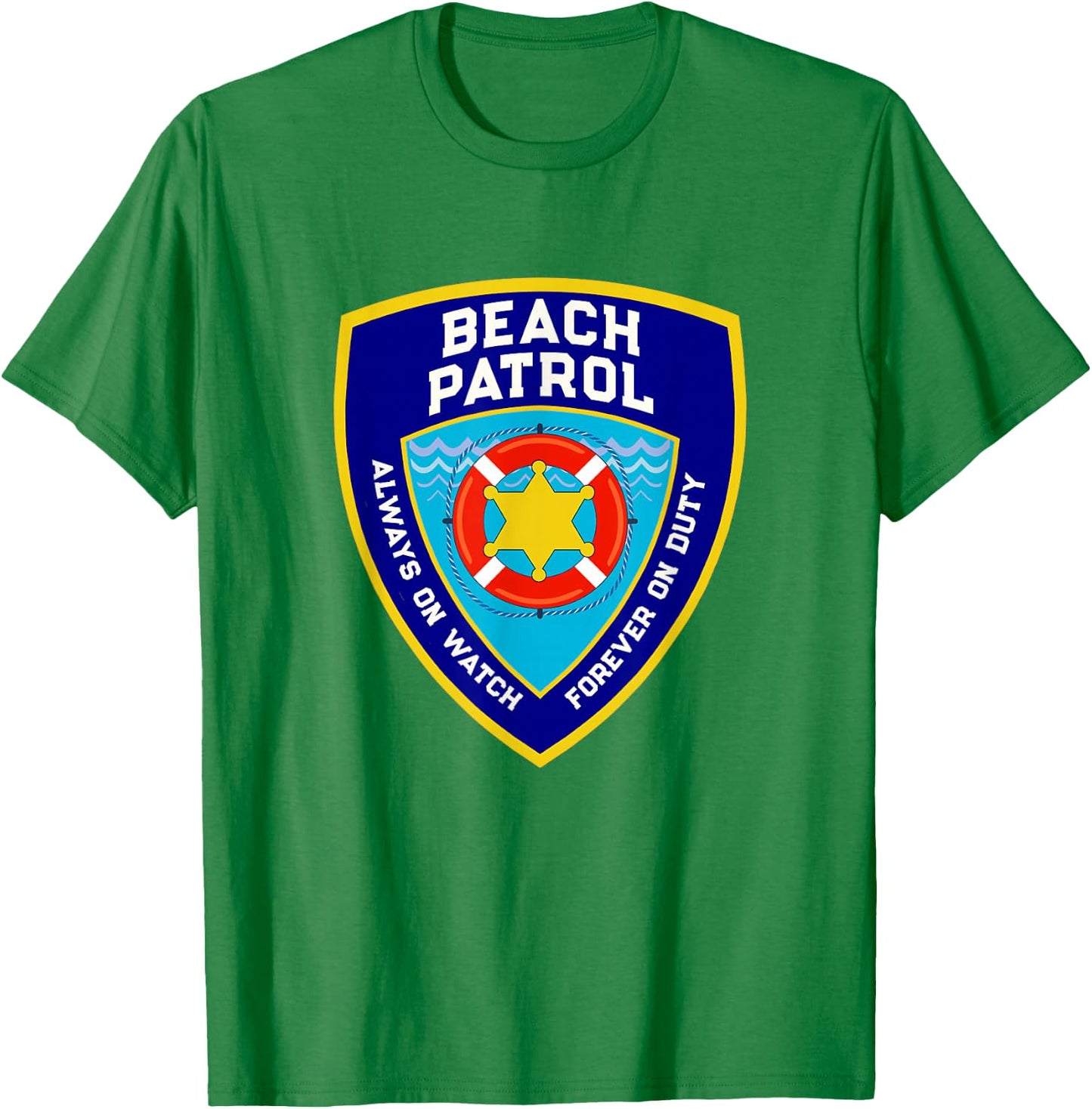 Funny Beach Patrol Life Off to Vacay Mode On Duty Lifeguards T-Shirt - T-Shirt | Irish Green
