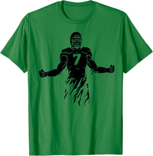 Football Number 7, My Favorite Football Players Number T-Shirt - T-Shirt | Irish Green