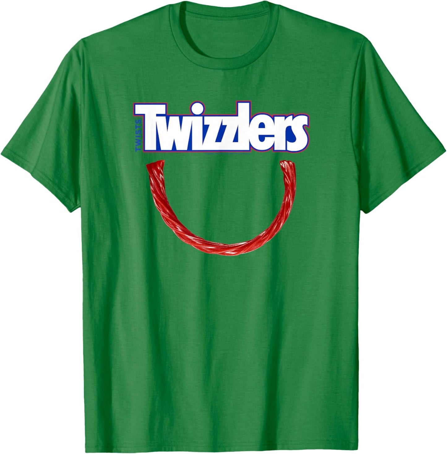 Twizzlers Happy Mood Smiley Candy Official Logo T-Shirt - T-Shirt | Irish Green