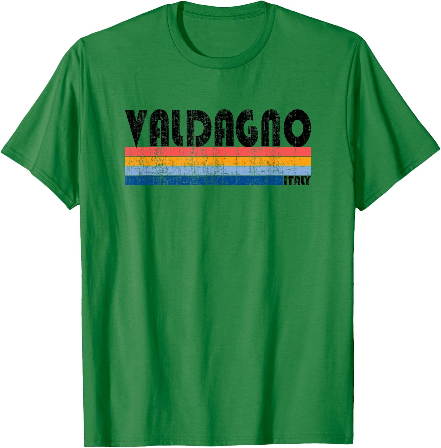 Valdagno, Italy Retro 70s 80s Style T-Shirt - T-Shirt | Irish Green