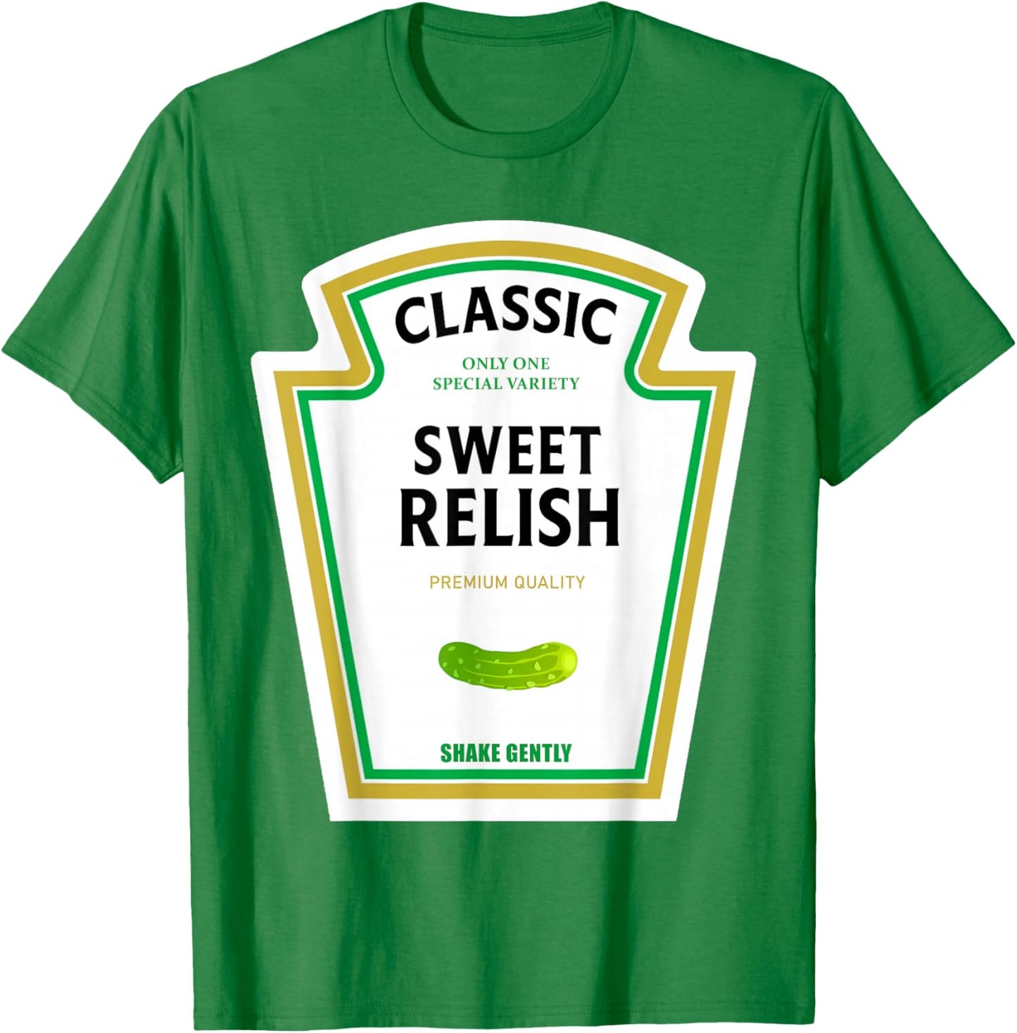 Sweet Relish Halloween 2024 Costume Matching Mustard Ketchup T-Shirt - T-Shirt | Irish Green