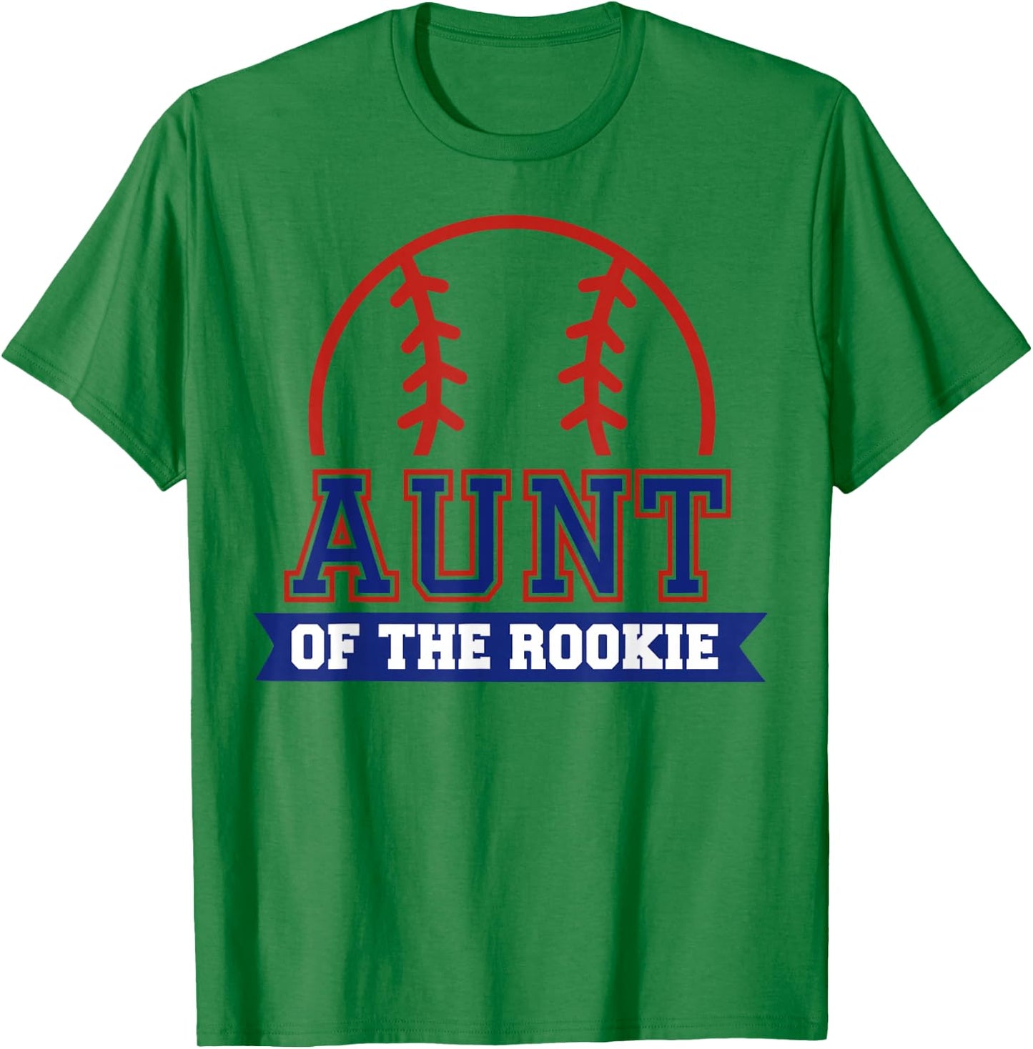 Aunt of Rookie 1st Birthday Baseball Theme Matching Party T-Shirt - T-Shirt | Irish Green