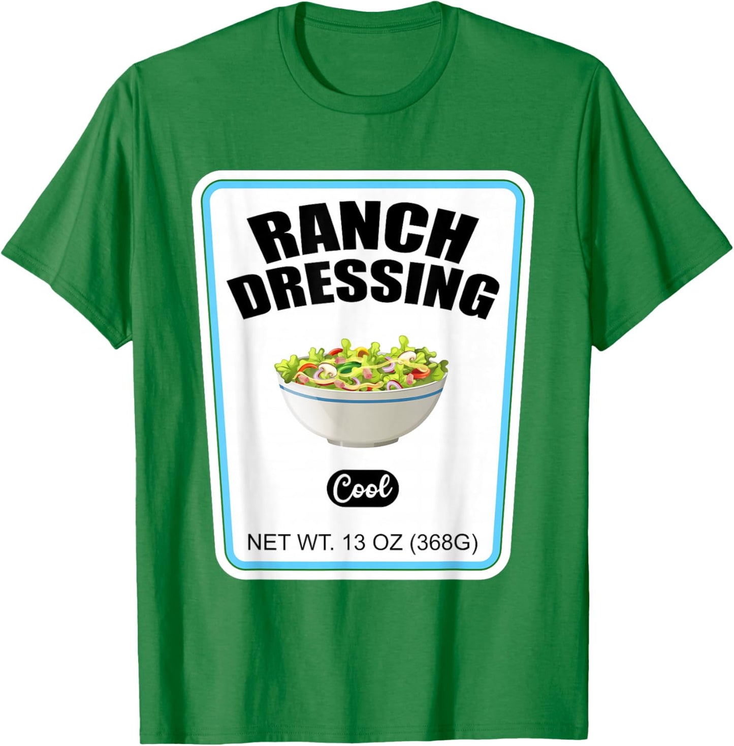 Halloween Matching Costume Ranch Dressing Bottle Label T-Shirt - T-Shirt | Irish Green