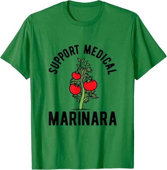 Support medical Marinara funny Italian pasta sauce T-Shirt - T-Shirt | Irish Green