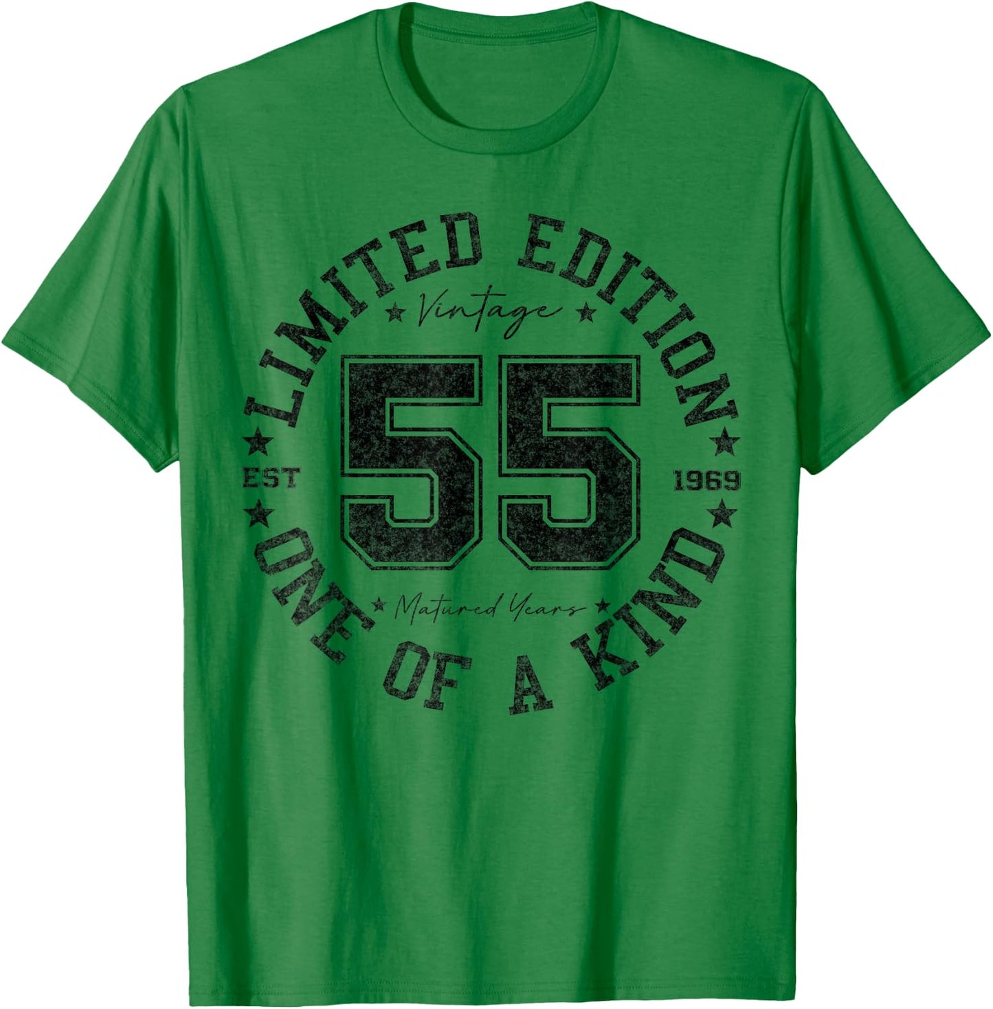 Vintage 1969 One of a Kind 55th Birthday 55 Year Old Gifts T-Shirt - T-Shirt | Irish Green