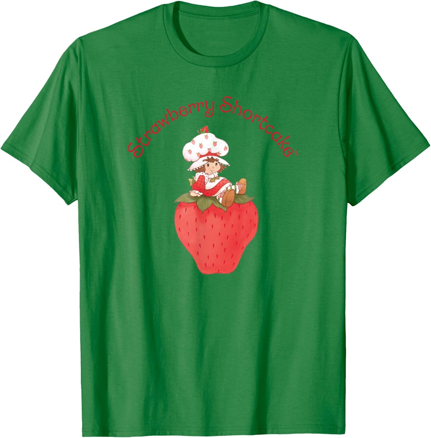 Strawberry Shortcake Berry Cute Vintage Strawberry Logo T-Shirt - T-Shirt | Irish Green