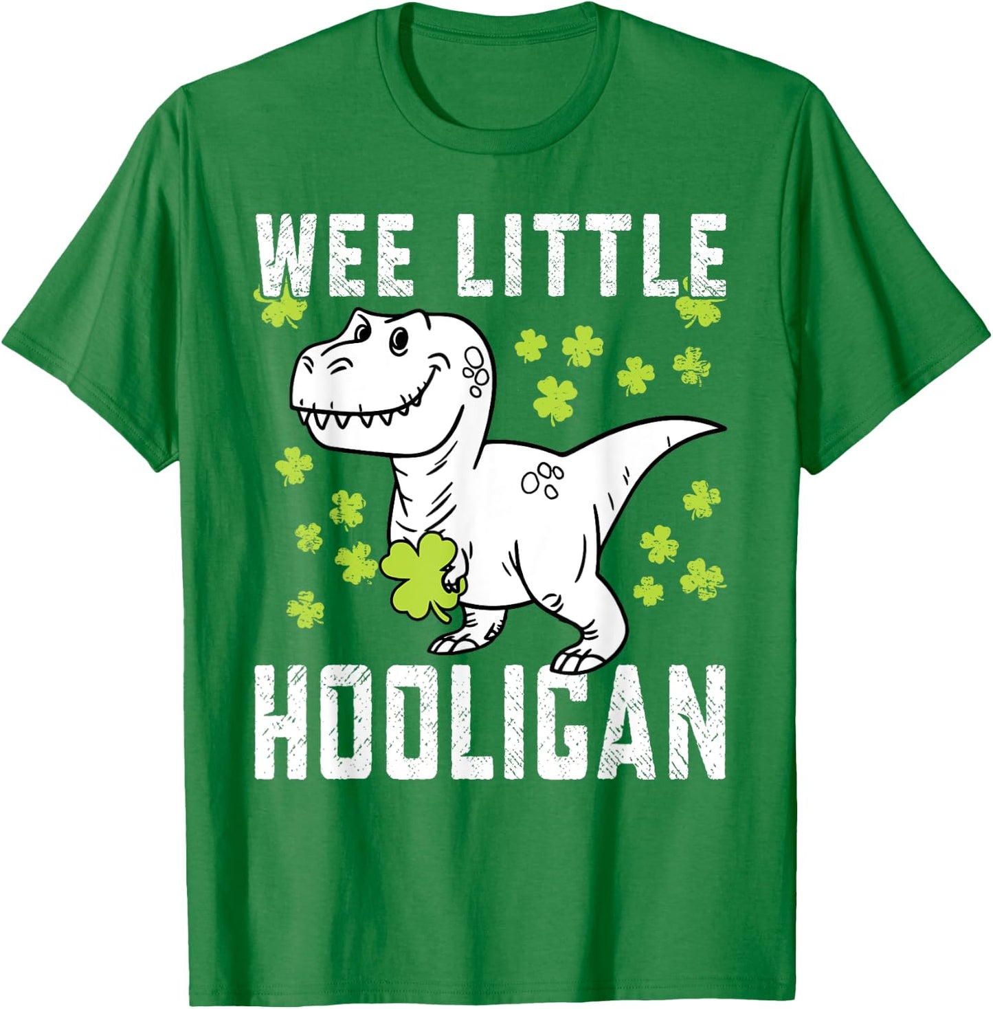 St Patricks Day Wee Little Hooligan Toddler Boy Kids Irish T-Shirt - T-Shirt | Irish Green