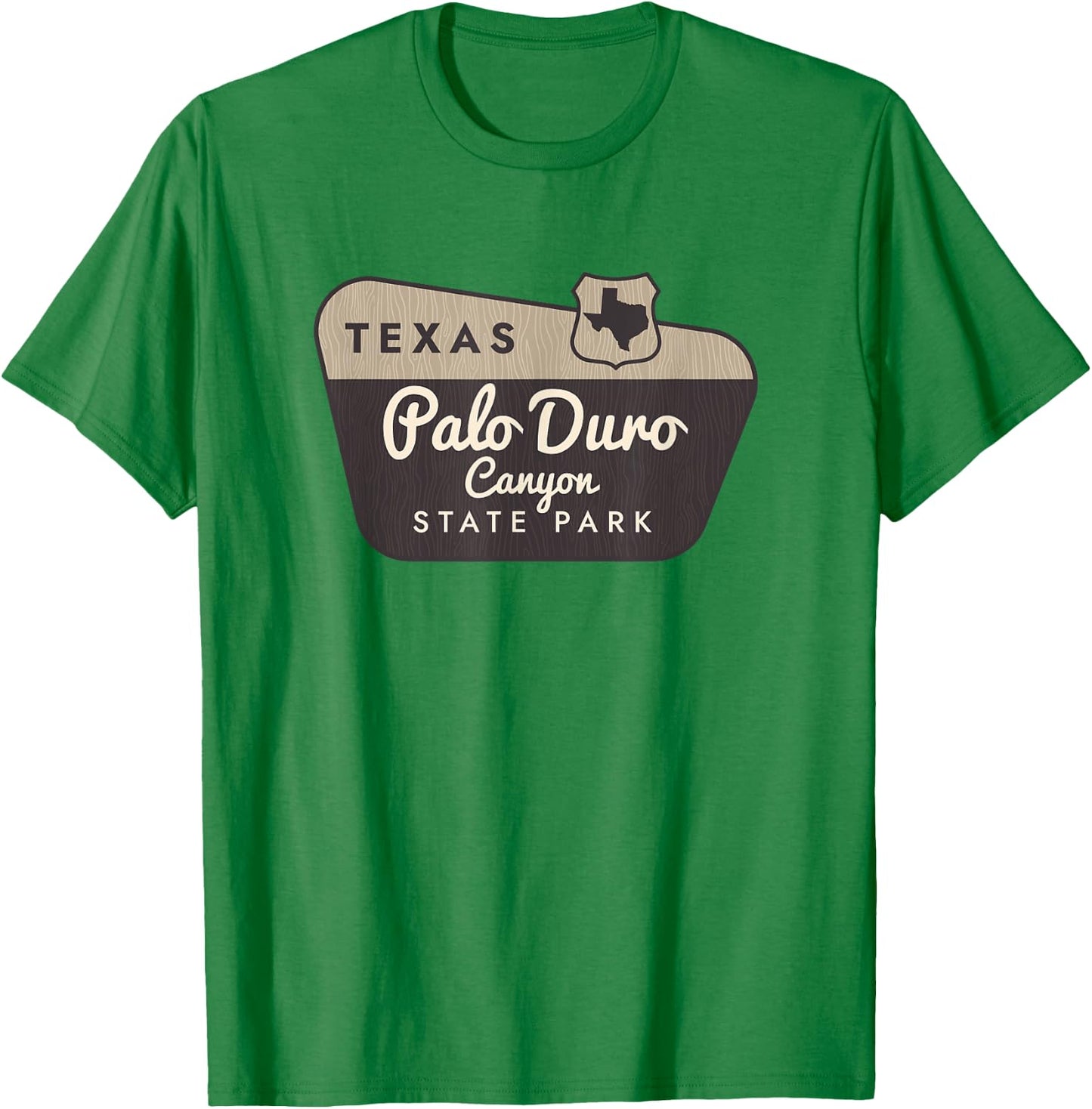 Palo Duro Canyon State Park Texas TX Welcome Sign Vacation T-Shirt - T-Shirt | Irish Green