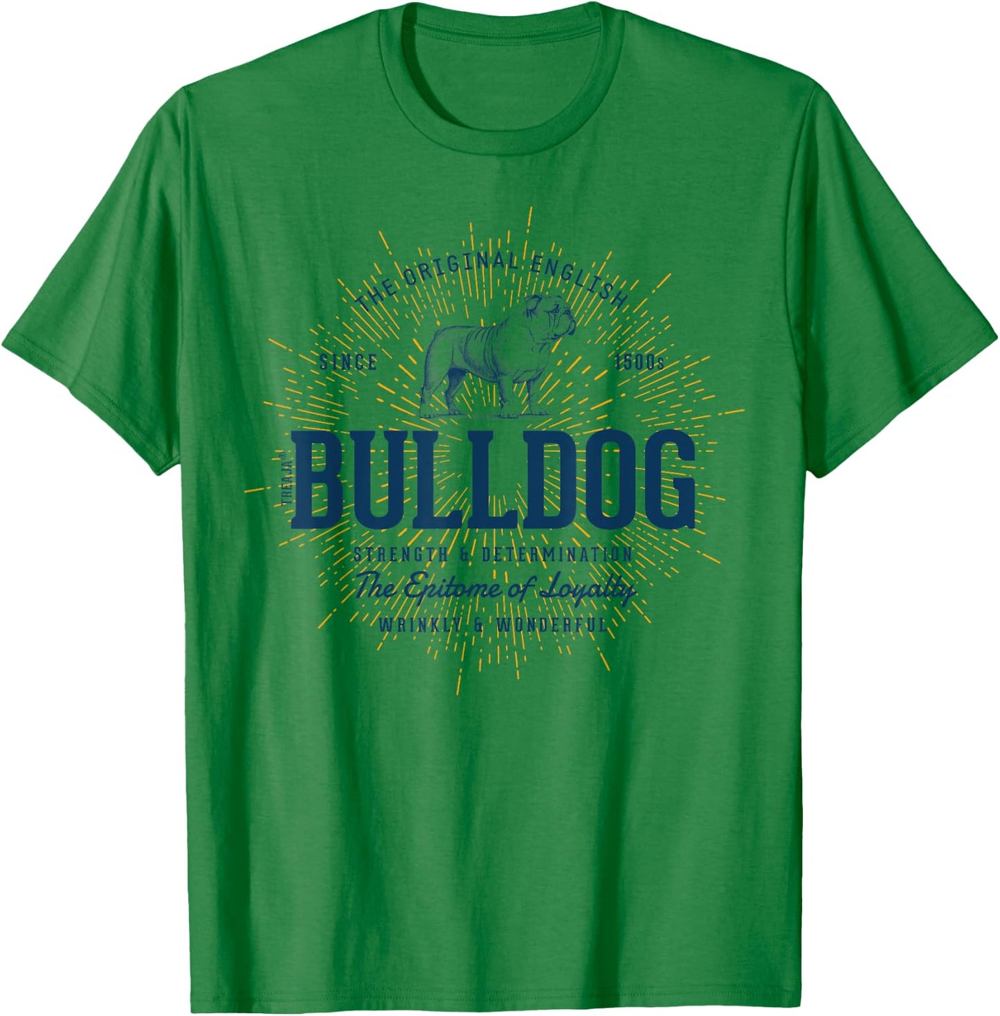 Retro English Bulldog Vintage Women Kids T-Shirt - T-Shirt | Irish Green