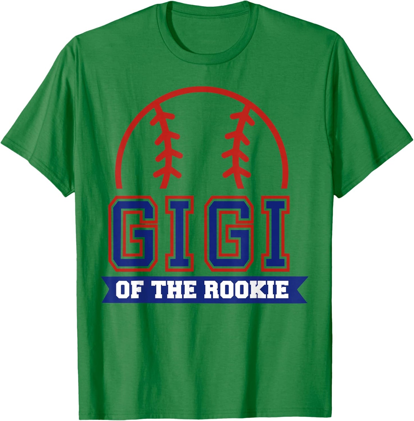 Gigi of Rookie 1st Birthday Baseball Theme Matching Party T-Shirt - T-Shirt | Irish Green