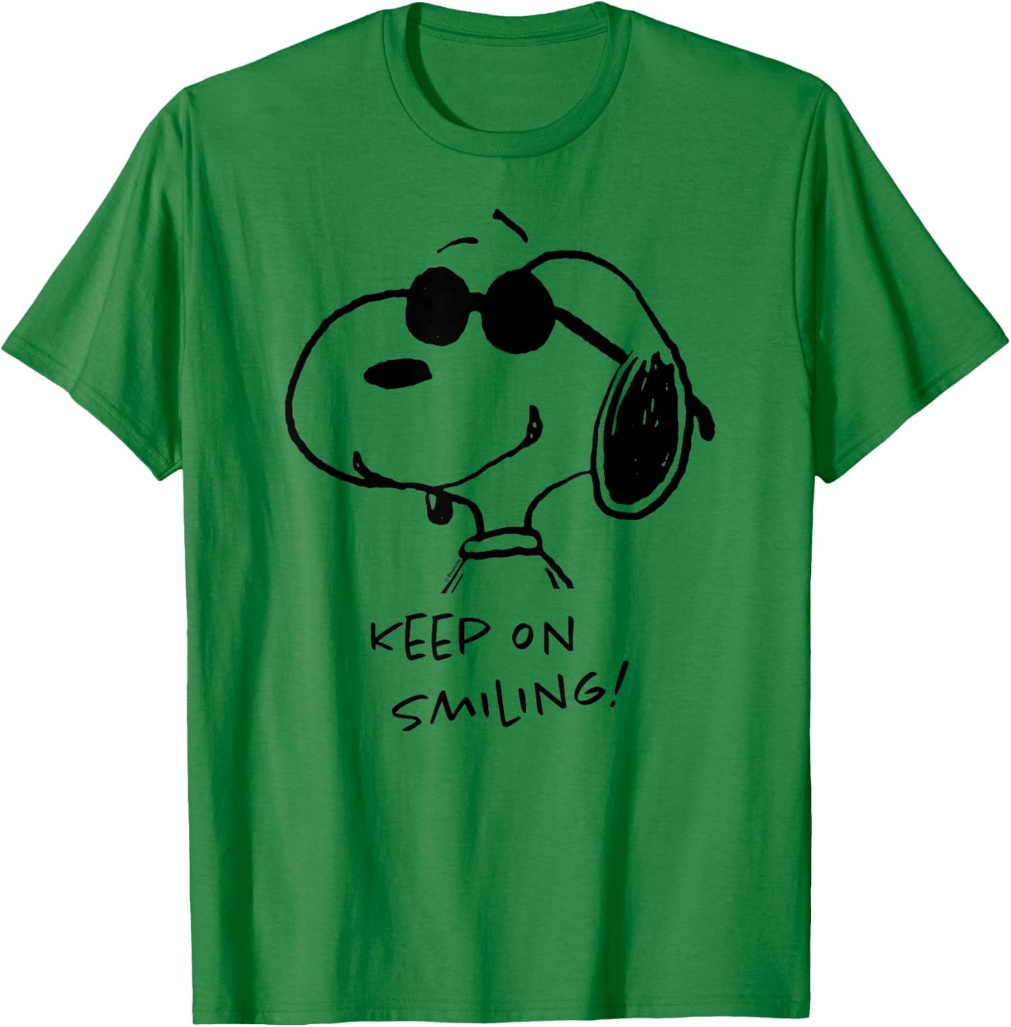 Peanuts - Cool Joe Keep On Smiling T-Shirt - T-Shirt | Irish Green